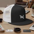 5 Panel Trucker Cap • Flat Bill
