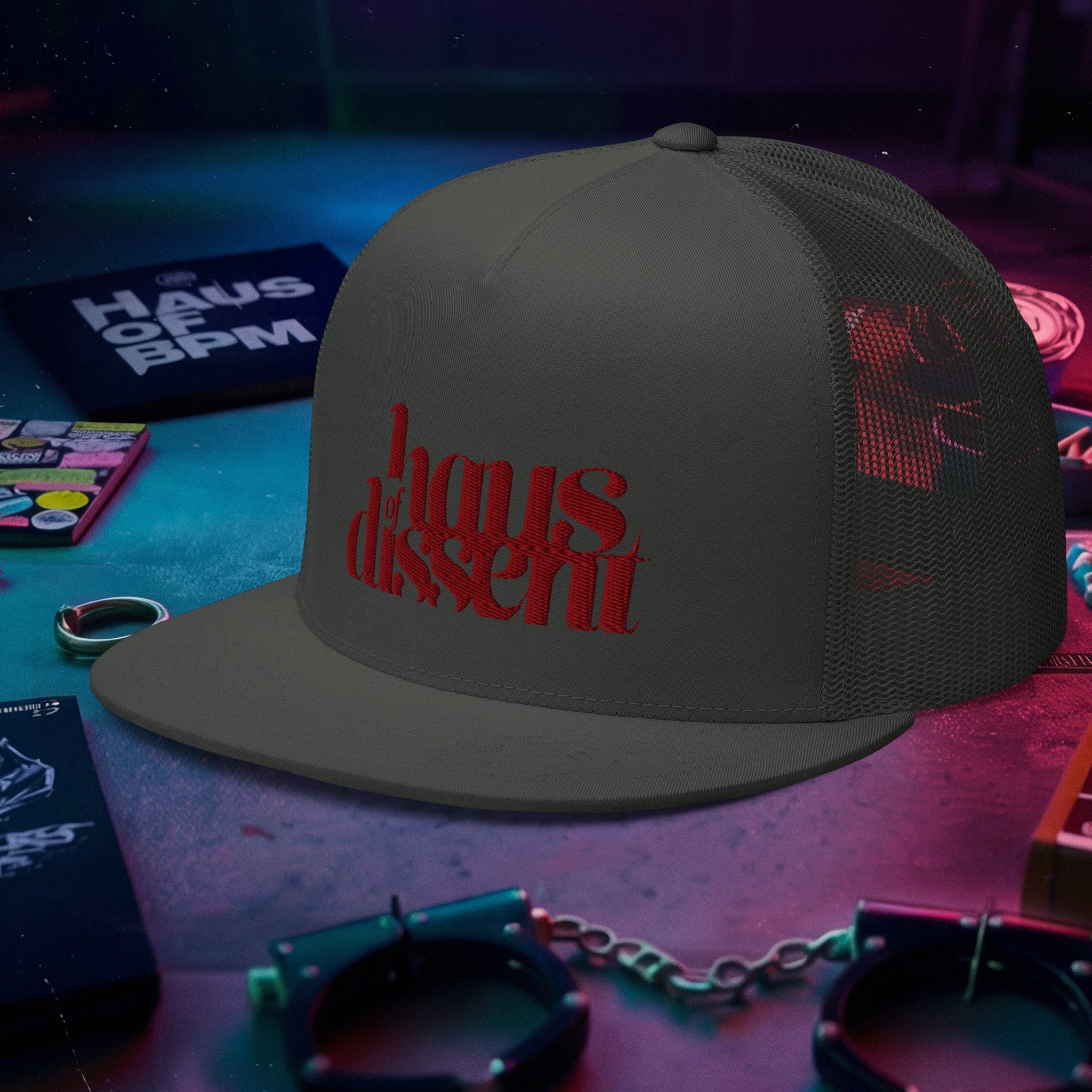 5 Panel Trucker Cap • Flat Bill