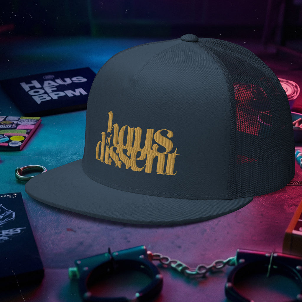 5 Panel Trucker Cap • Flat Bill