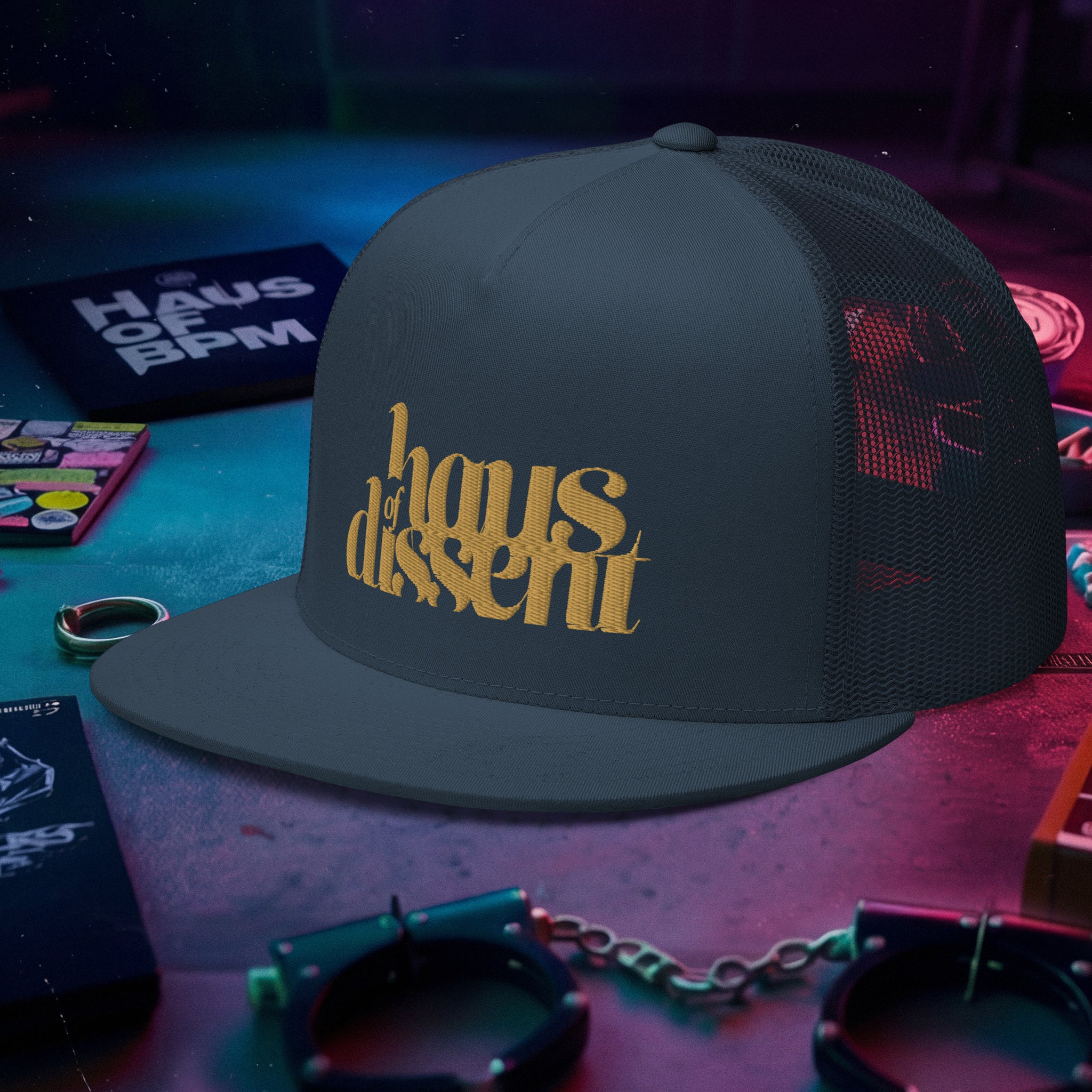 5 Panel Trucker Cap • Flat Bill