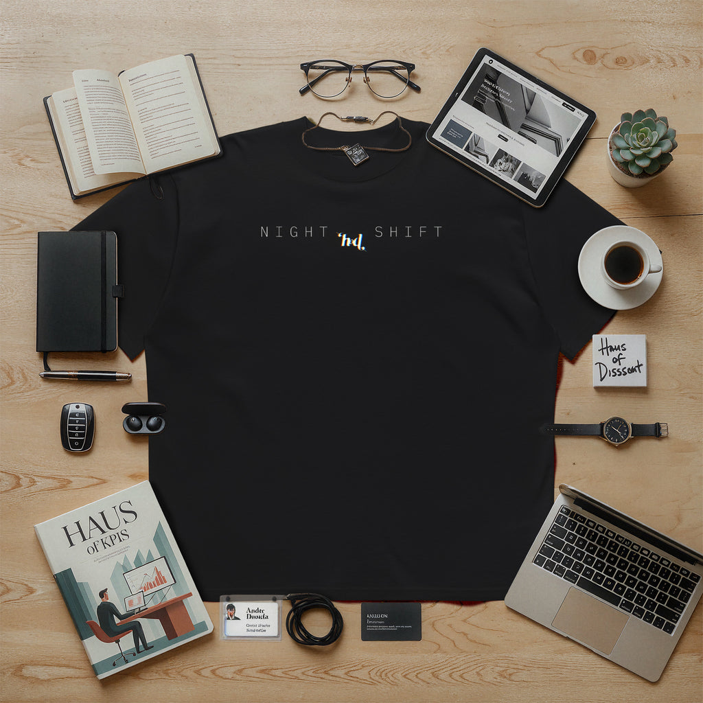 Night Shift #2 • Oversized organic t-shirt