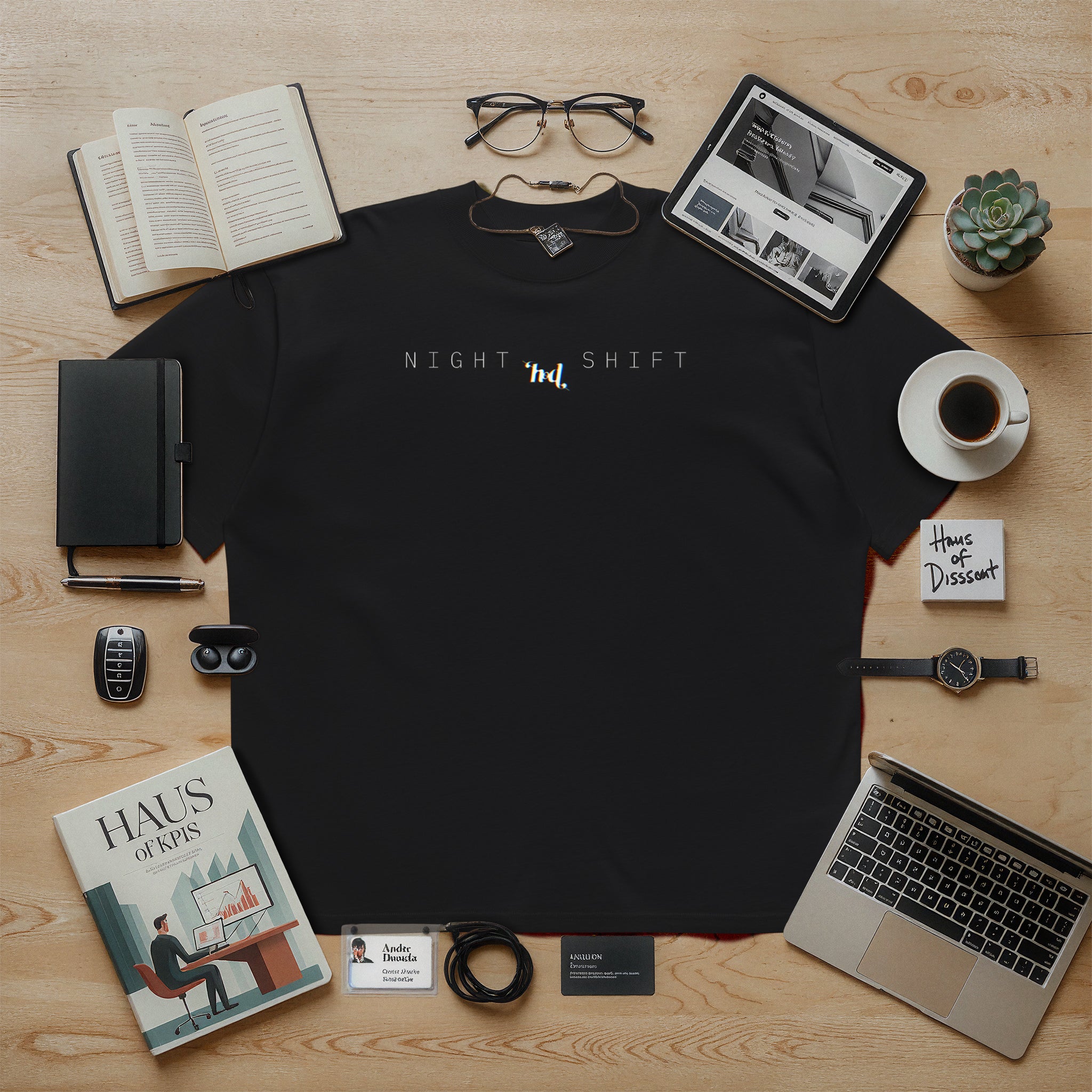 Night Shift #1 • Oversized organic t-shirt