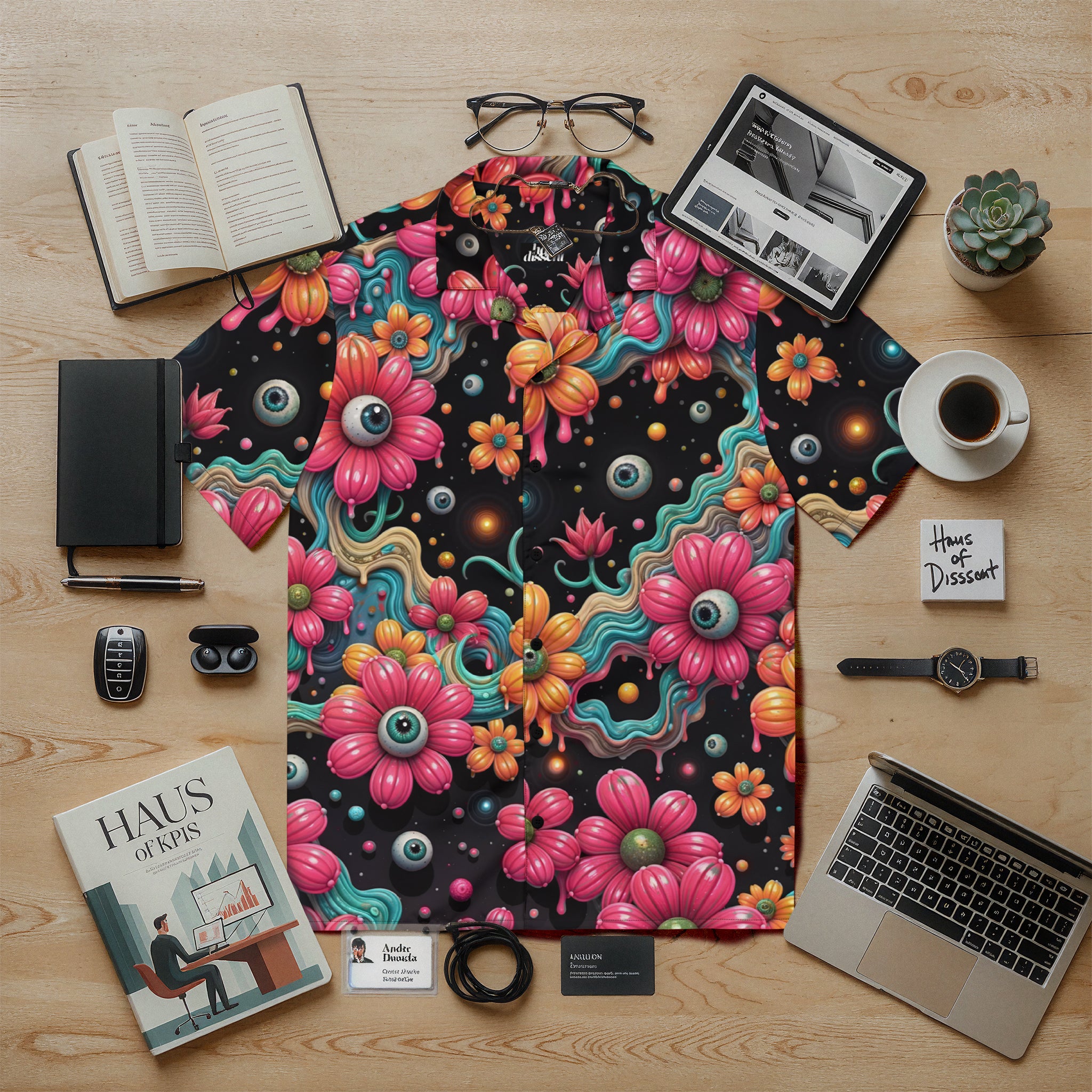 The Garden Looks Back • Unisex button shirt