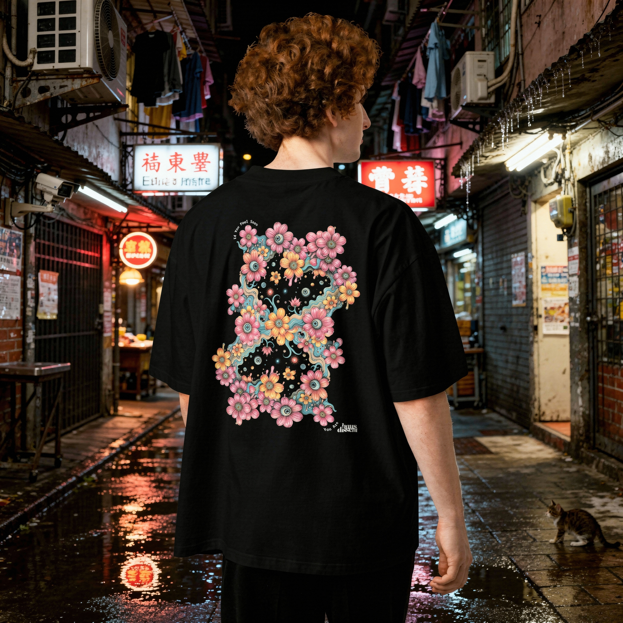 The Garden Looks Back • Oversized organic t-shirt