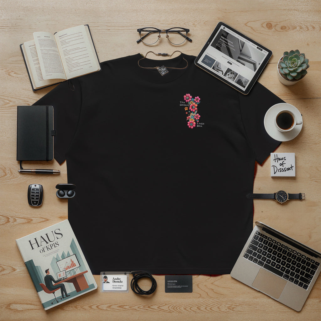 The Garden Looks Back • Oversized organic t-shirt