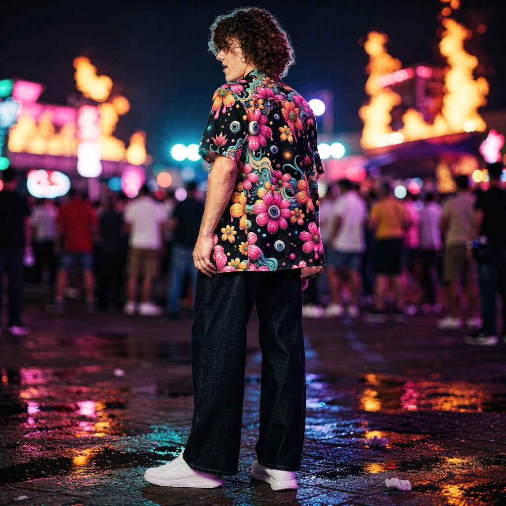 The Garden Looks Back • Unisex button shirt