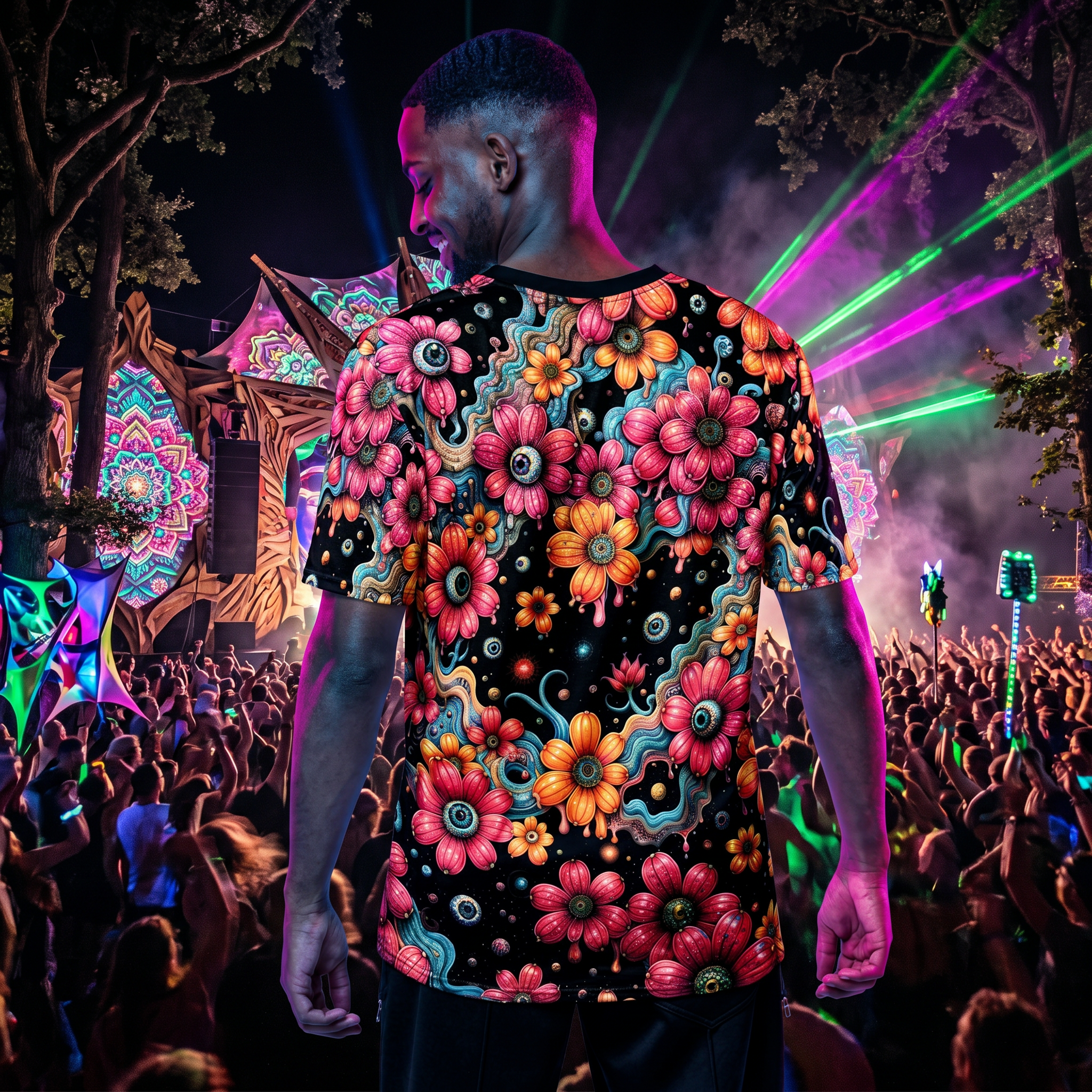 The Garden Looks Back • All-over print polyester t-shirt