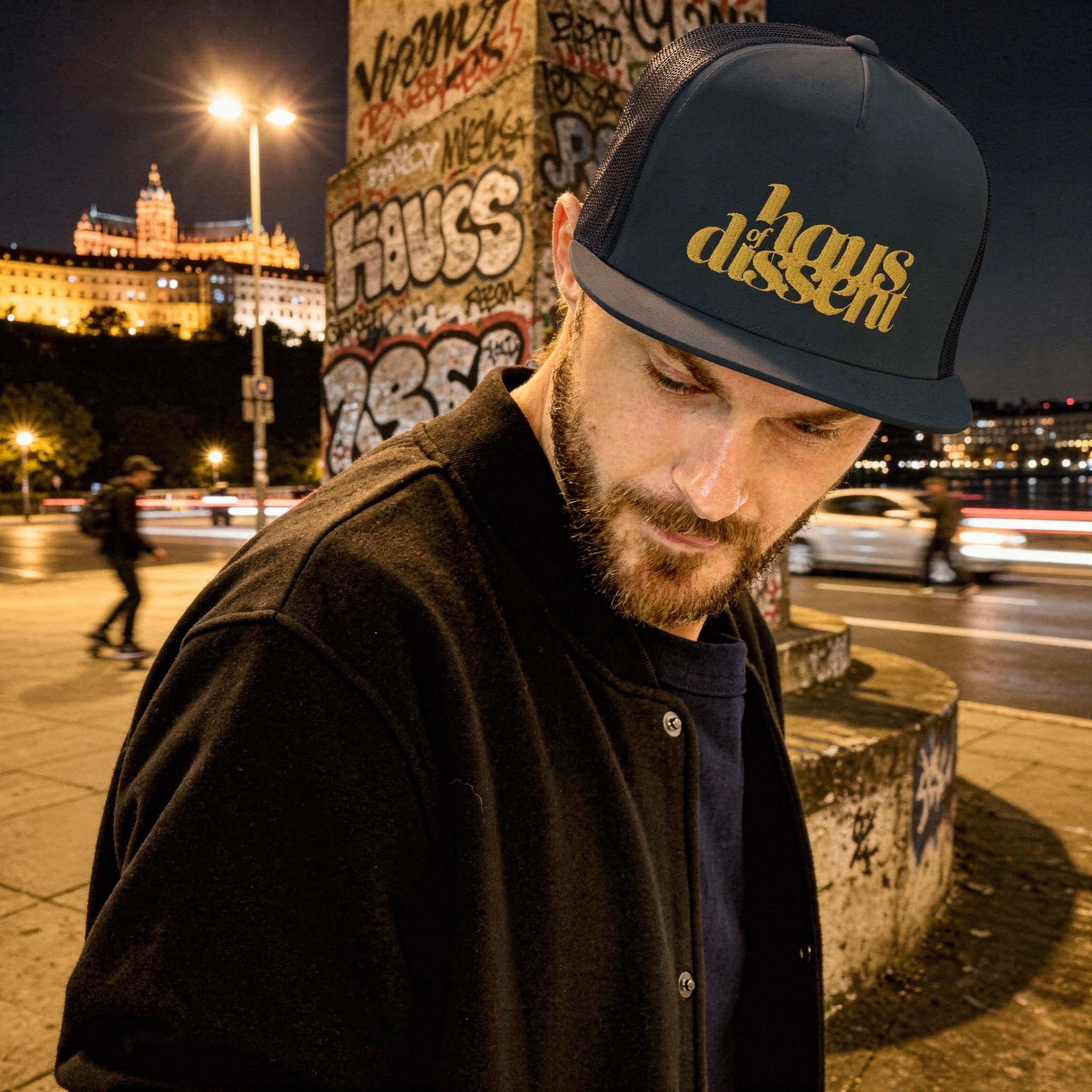 5 Panel Trucker Cap • Flat Bill