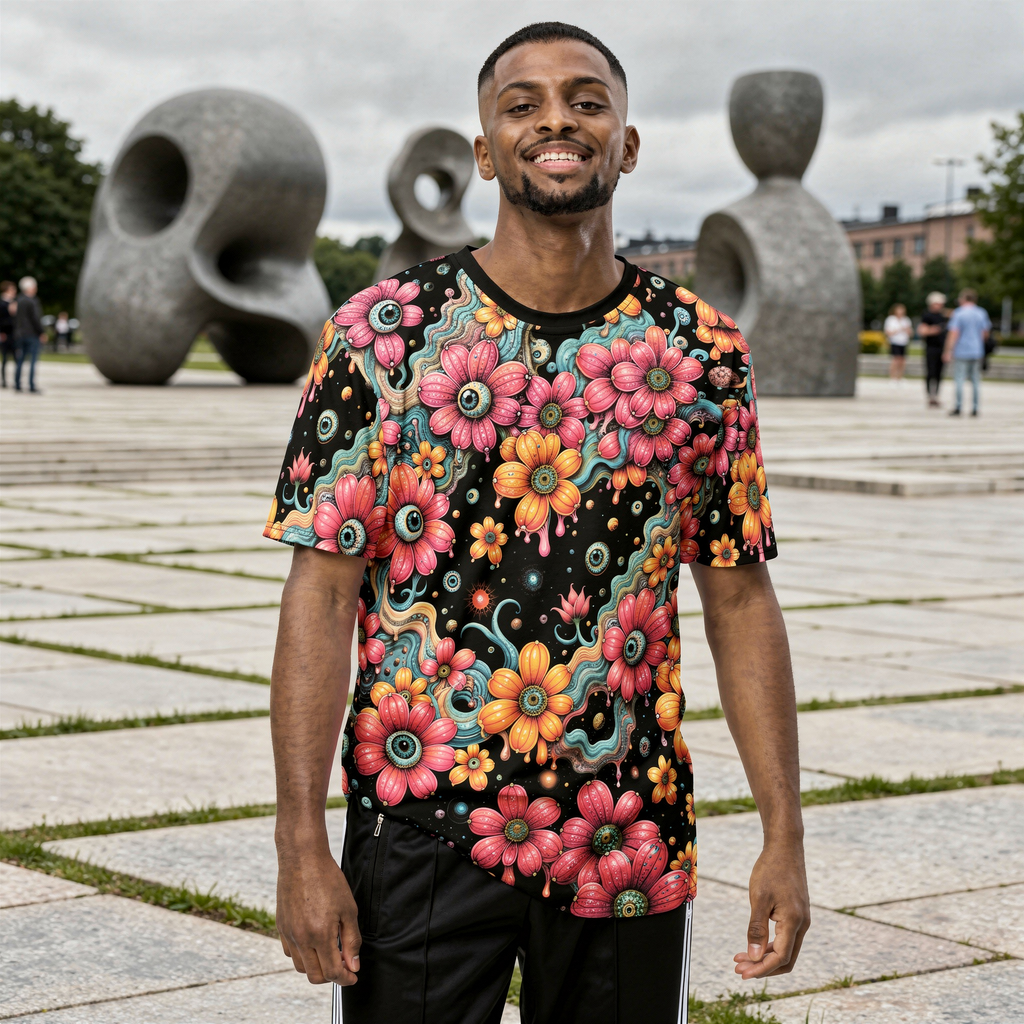 The Garden Looks Back • All-over print polyester t-shirt