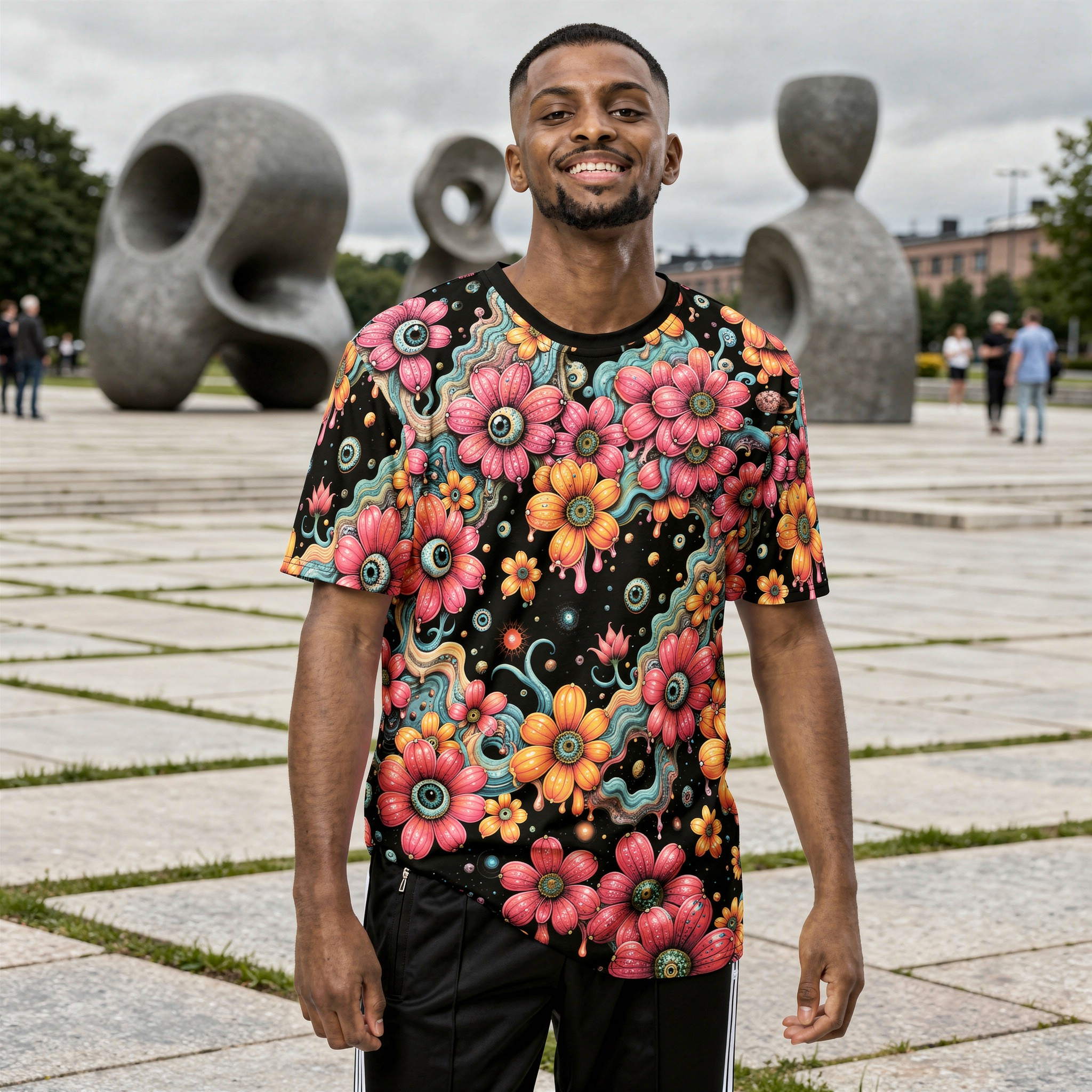 The Garden Looks Back • All-over print polyester t-shirt